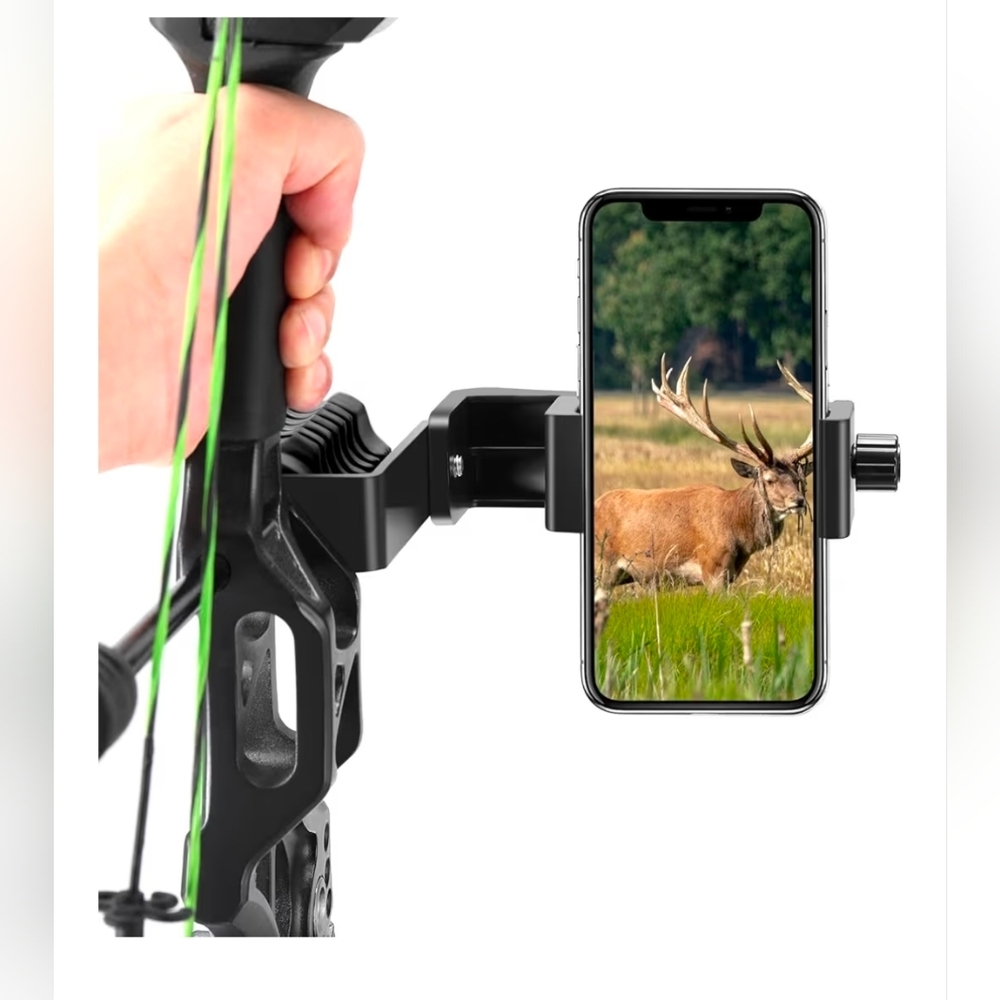 Bow-Mounted Smartphone Holder in BlackUniversal Cell Phone Holder Mount 360°